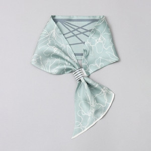 【 Beaurance （ビューランス） 】 シルクツイル剣先スカーフ（WASH)