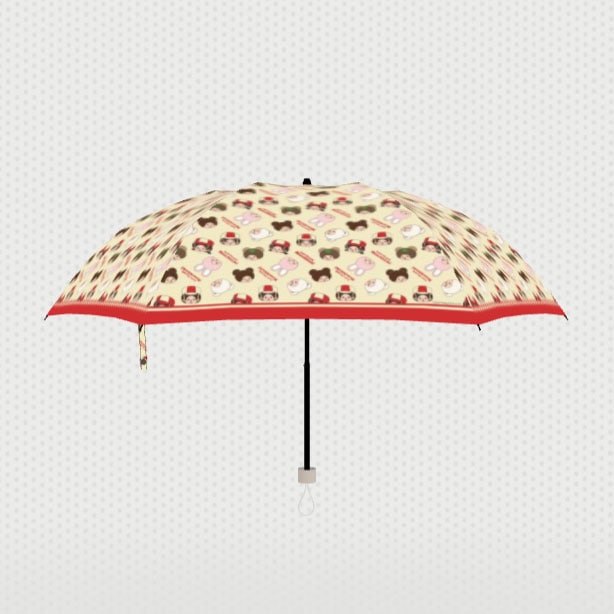 【モンチッチ】 Let's Parade Monchhichi雨傘(折りたたみ) 当ストア限定 受注生産品