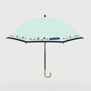 【 モンチッチ 】 お寿司になったモンチッチ晴雨兼用傘(1段ショート)  当ストア限定 受注生産品