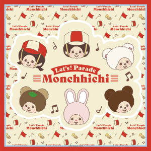 【モンチッチ】 Let's Parade Monchhichi(プチスクエアスカーフ)当ストア限定 受注生産品