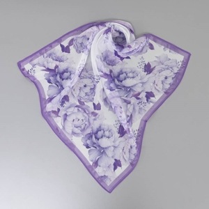 【 Fioritura Giovanna（フィオリトゥーラ ジョヴァンナ）】シルクローン プチスカーフ（リング付）（WASH)