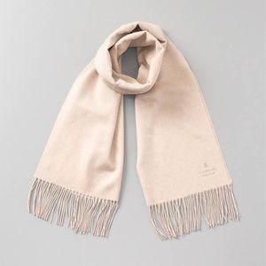 【 LANVIN COLLECTION（ランバン コレクション） 】 カシミヤ 無地セミストール（幅50cm)