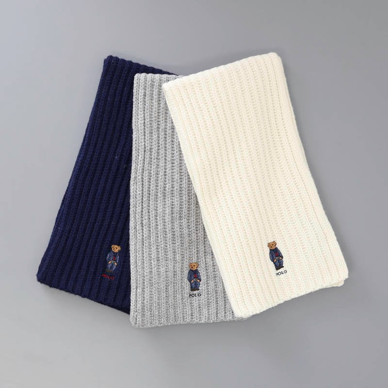【 POLO RALPH LAUREN(ポロ ラルフ ローレン) 】 Polo ベア ウールブレンド ニットマフラー