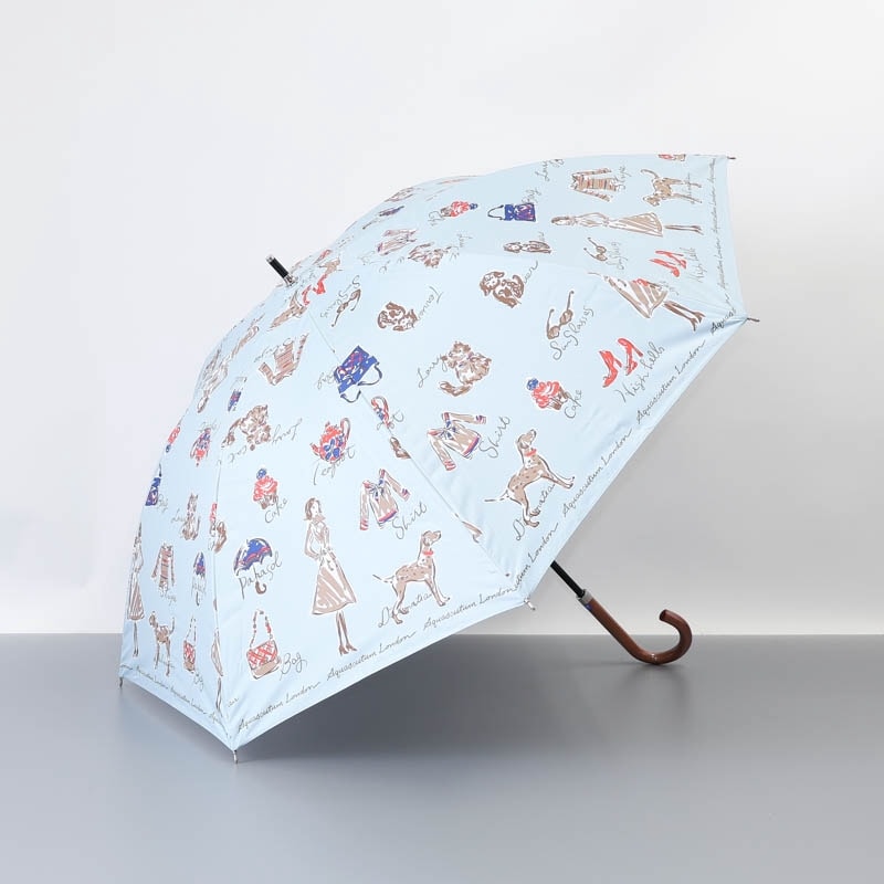 BEAURANCE ビューランス　晴雨兼用傘　日傘　傘 Beaurance （ビューランス）】 プリント晴雨兼用傘（折りたたみ
