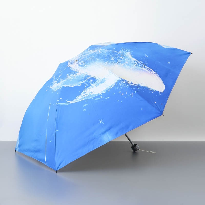 【 クリエイターズ コラボ 】 まころん＆空に青。（晴雨兼用傘） 受注生産品