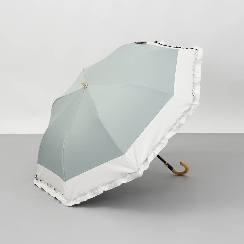 ビューランス フリルがとても華やかな持ち手付き晴雨兼用日傘 ビューランス(Beaurance)の商品一覧|各種ブランド傘の通販なら