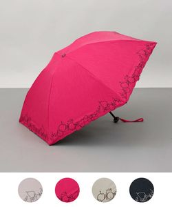 【 JILL STUART（ジル スチュアート）】マーカーペインティング刺しゅう晴雨兼用傘(折りたたみ傘)