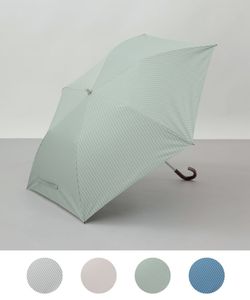 予約販売【WEB限定】サマーシールド ストライプ晴雨兼用傘（折りたたみ・トップフラット）＜4月下旬~順次発送予定＞