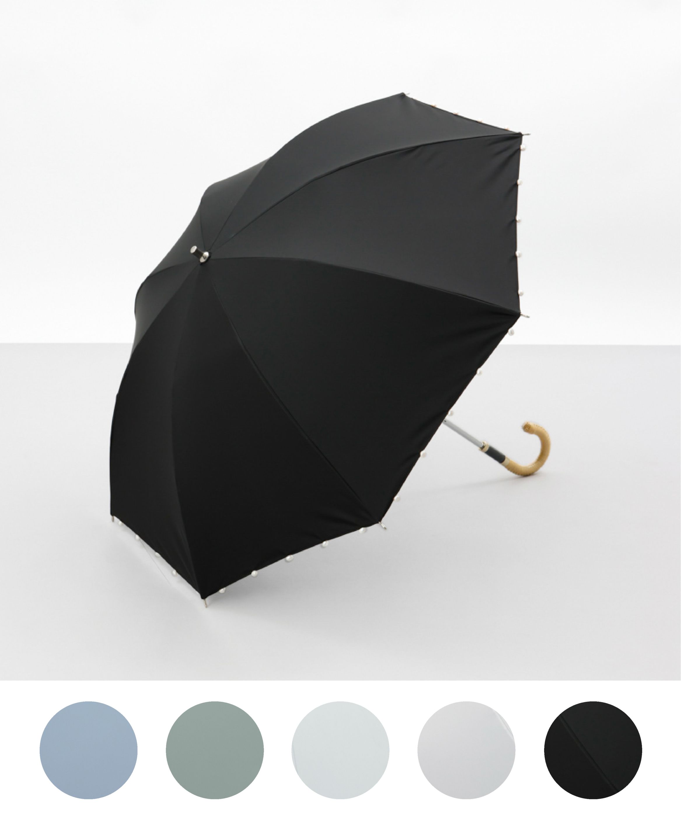 予約販売【WEB限定】サマーシールド パール晴雨兼用傘（1段スライドショート）＜4月下旬~順次発送予定＞