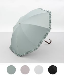 【WEB限定】サマーシールド フリル晴雨兼用傘（1段スライドショート）＜4月下旬より順次発送中＞
