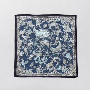 【 Beaurance （ビューランス）】コットンプリントプチスカーフ（リング付き）