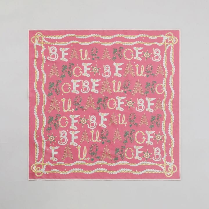 【 Beaurance (ビューランス)】シルクツイルレギュラースカーフ