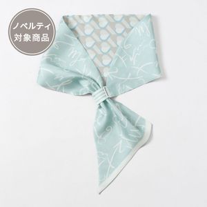 【 Beaurance (ビューランス)】シルクリバーシブルプリント剣先スカーフ