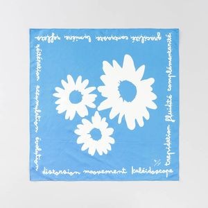 【 LANVIN en Bleu （ランバン オン ブルー）】シルクプリントプチスカーフ