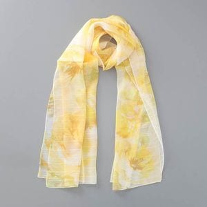 【 LANVIN COLLECTION(ランバン コレクション) 】シルクプリントロングスカーフ