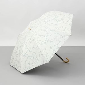 【 Beaurance （ビューランス）】デッサンタッチ星座柄プリント晴雨兼用傘(折りたたみ傘)