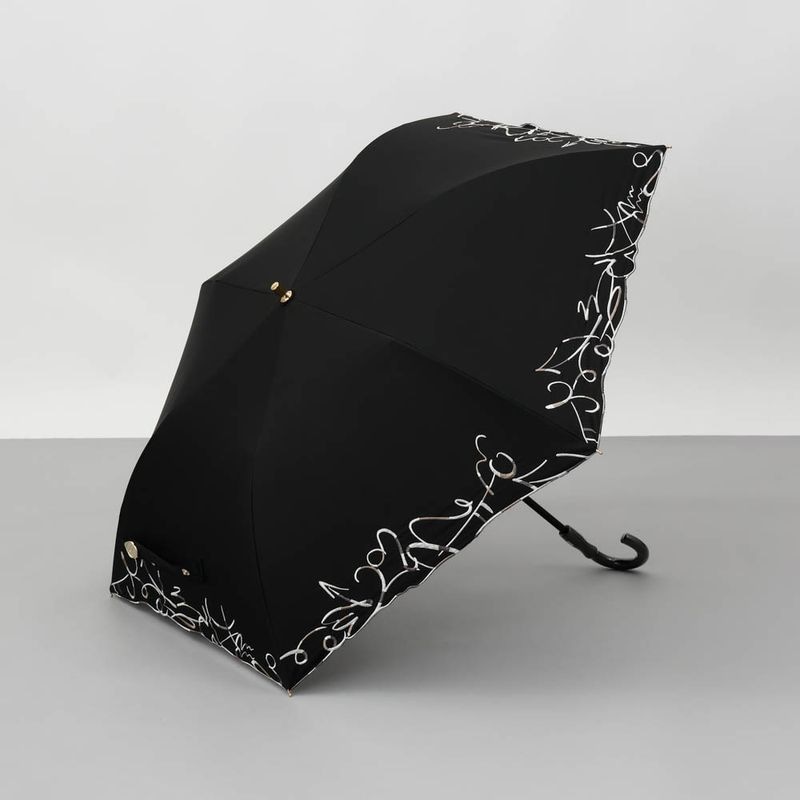 ビューランス パール付き 折りたたみ晴雨兼用傘 黒 ブラック ビューランス(Beaurance)の商品一覧|各種ブランド傘の通販なら