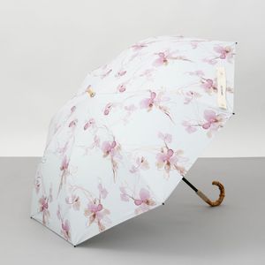【 JILL STUART(ジル スチュアート)】グラデーションフラワープリント晴雨兼用傘(折りたたみ傘)