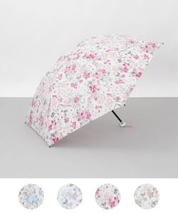 【 JILL STUART（ジル スチュアート）】ヴィンテージフラワープリント雨傘（折りたたみ傘）