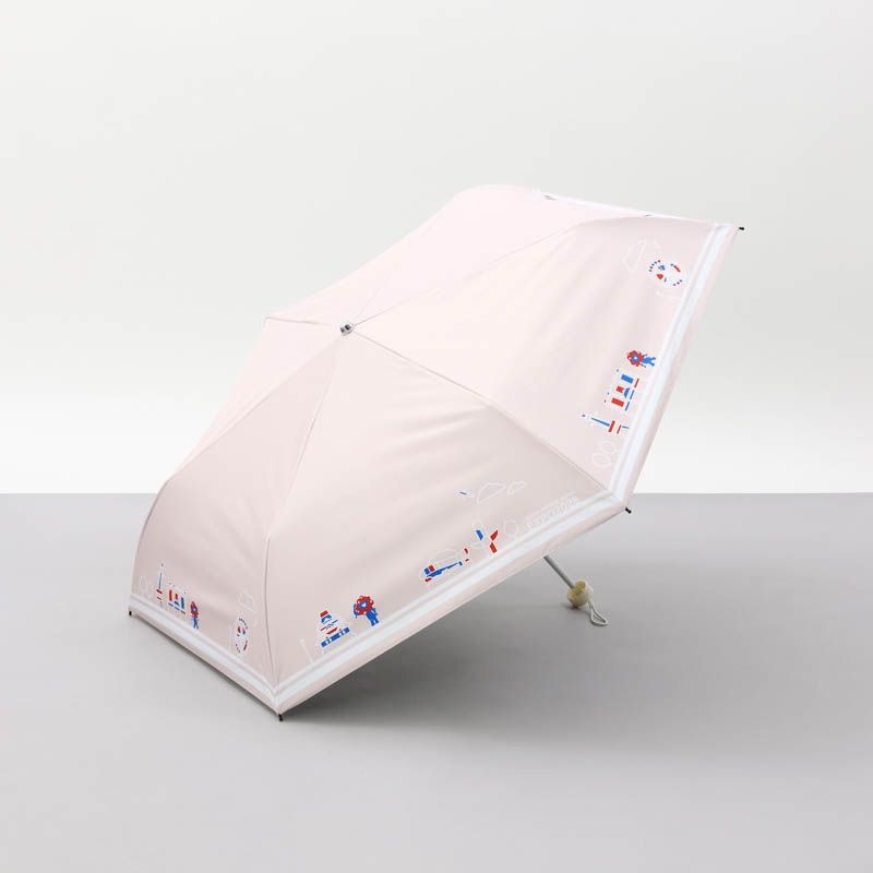 タイムセール agnes b. ハートプリント サマーシールド 折畳日傘 新品