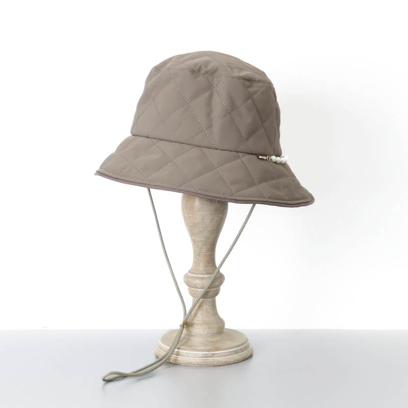 【 ANTEPRIMA(アンテプリマ)】パールチェーンキルティングポケッタブルハット