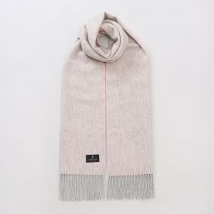 【 LANVIN COLLECTION（ランバン コレクション） 】カシミヤ100%無地 リバーシブルマフラー(WASH)