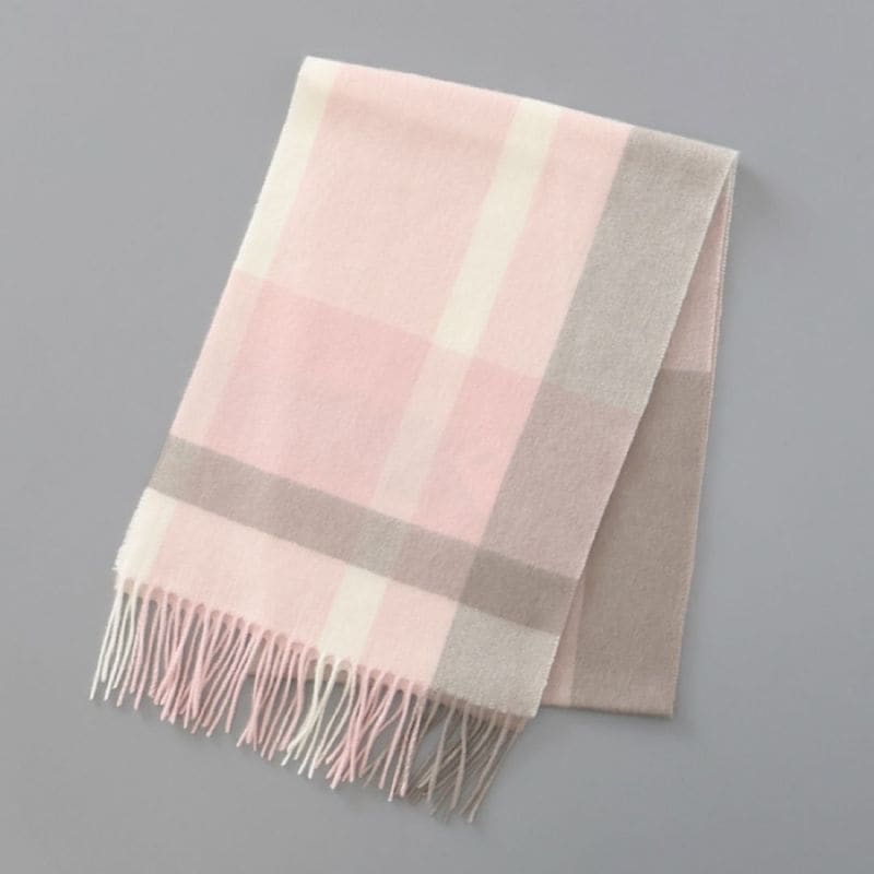 チャーミピンク‼︎ ランバン オンブルー★大判ストール　カシミヤ100% 美品】ランバンオンブルー ピンク ストール カシミヤ 大判 チャーミ