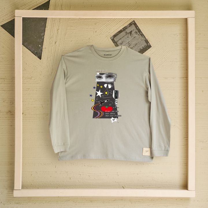 【 momiji 】 Long sleeve T the Art -wordchain-