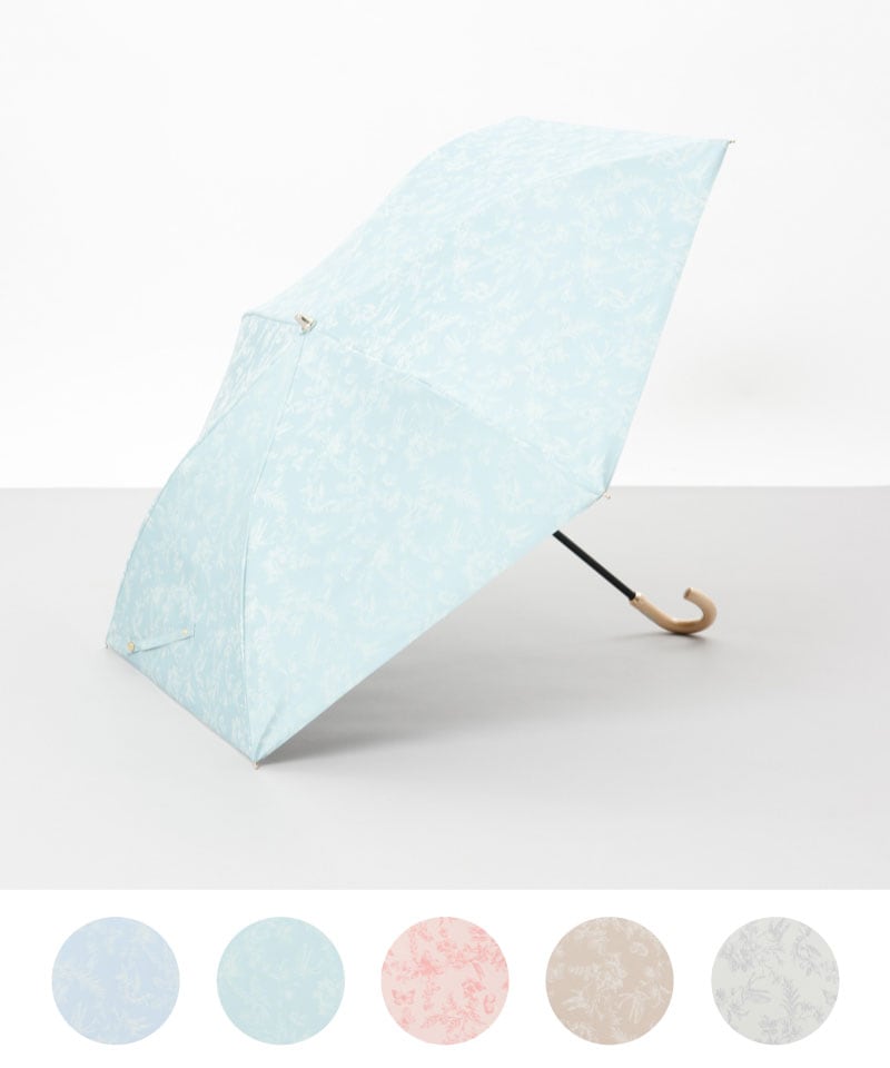 Aquascutum（アクアスキュータム）】ロンドンガールイラスト晴雨兼用傘