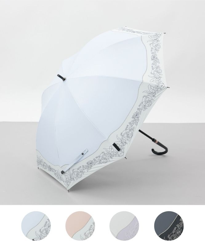 FOX UMBRELLAS フォックスアンブレラズ 細革巻 長傘 雨傘 ホワイト FOX UMBRELLAS（フォックス アンブレラ） 傘 FOX UMBRELLAS