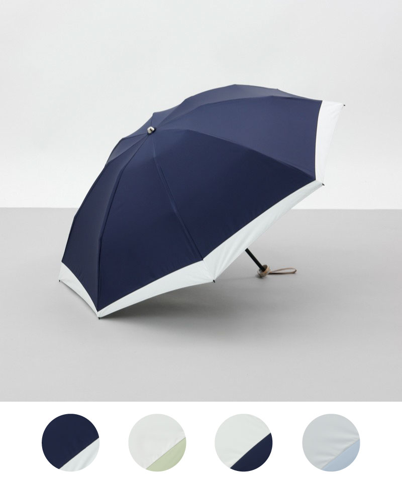 【 BLAO（ブラオ）】サマーシールド　変形切継ぎ晴雨兼用傘(折りたたみ)