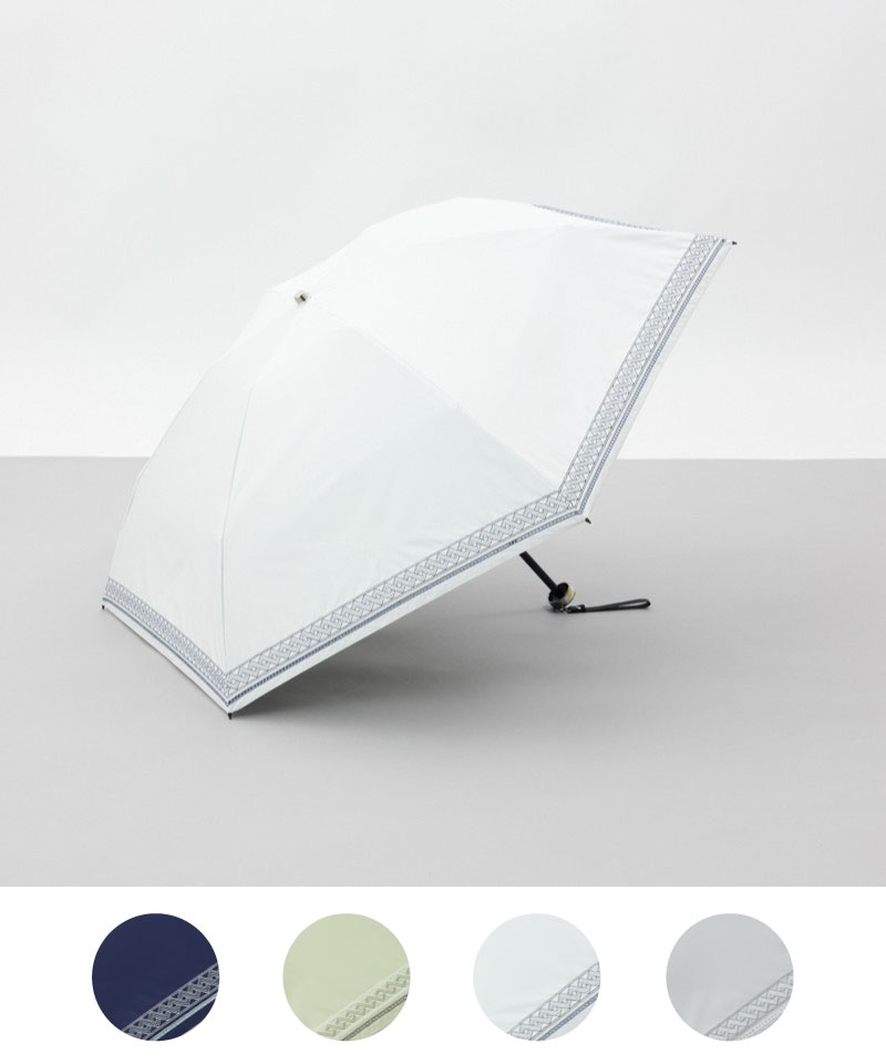 【 BLAO（ブラオ）】刺しゅう晴雨兼用傘(折りたたみ傘)