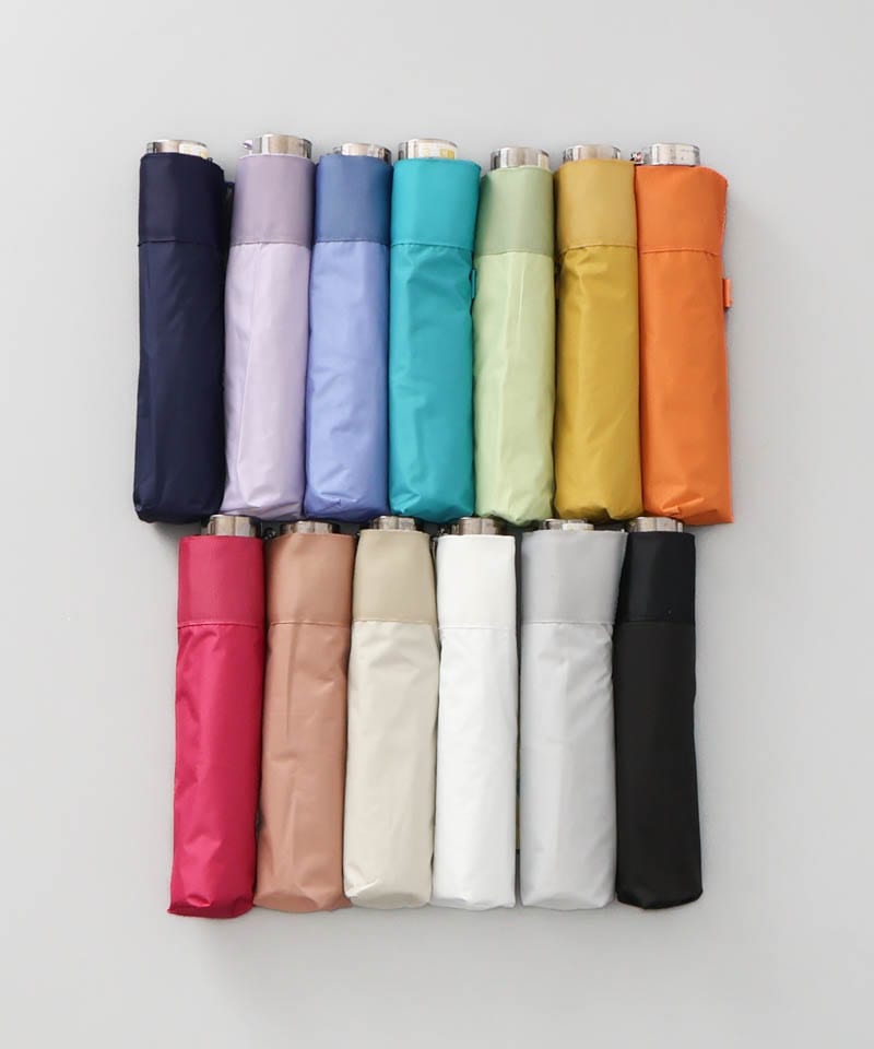 【 BLAO（ブラオ）】サマーシールド　軽量カラバリ無地晴雨兼用傘 (折りたたみ)