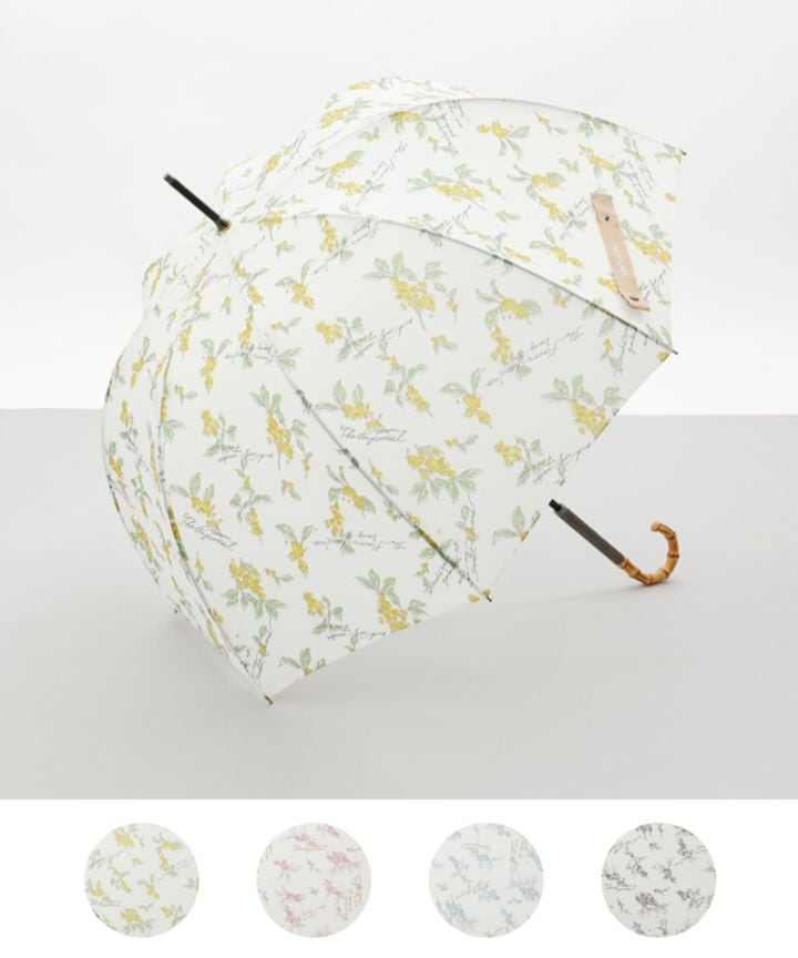 【 JILL STUART（ジル スチュアート）】金木犀プリント雨傘(長傘)