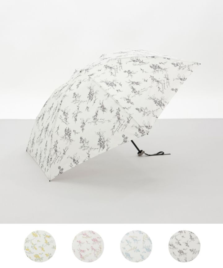 【 JILL STUART（ジル スチュアート）】金木犀プリント雨傘(折りたたみ)