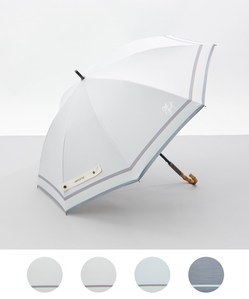 【 JILL STUART（ジル スチュアート）】先染めボーダー晴雨兼用傘(長傘)