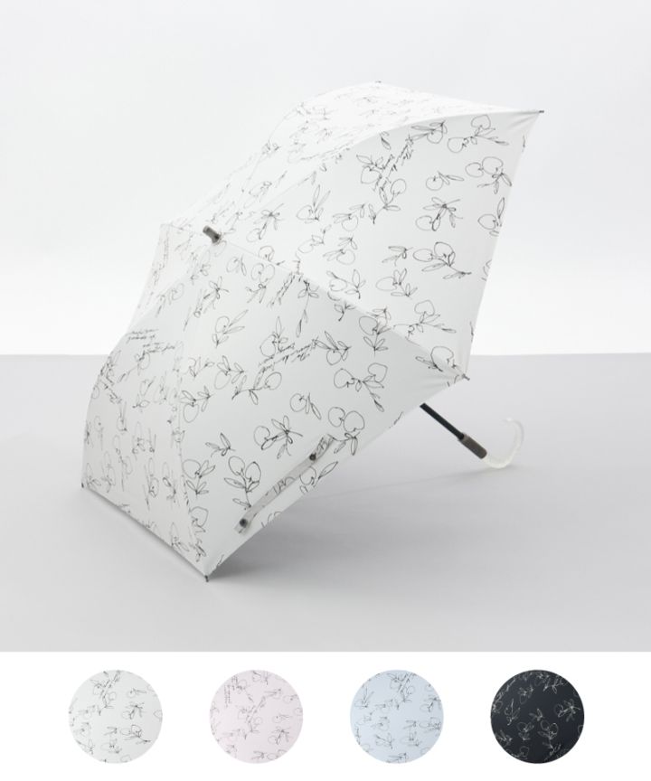 【 JILL STUART（ジル スチュアート）】アップルプリント晴雨兼用傘(折りたたみ)