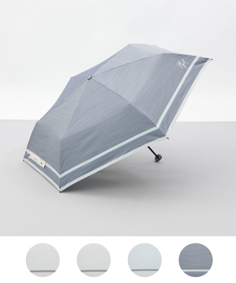 【 JILL STUART（ジル スチュアート）】先染めボーダー晴雨兼用傘(折りたたみ)