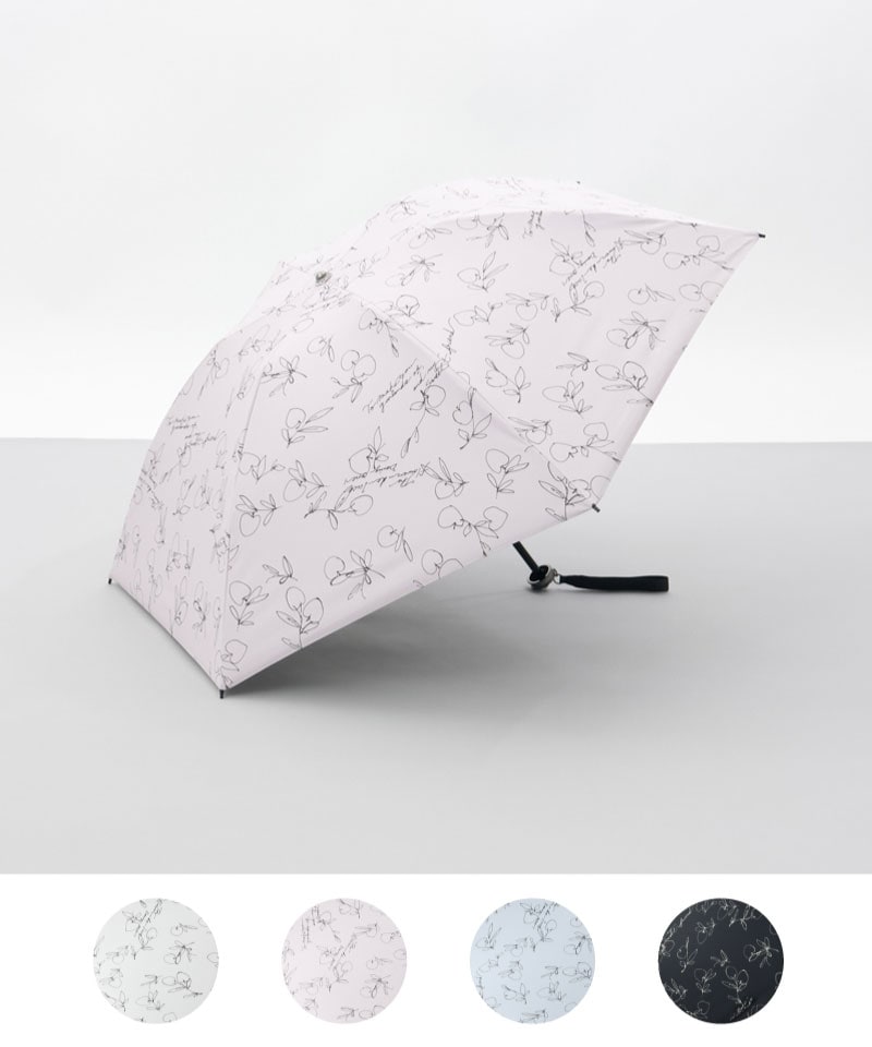 【 JILL STUART（ジル スチュアート）】アップルプリント晴雨兼用傘(折りたたみ)