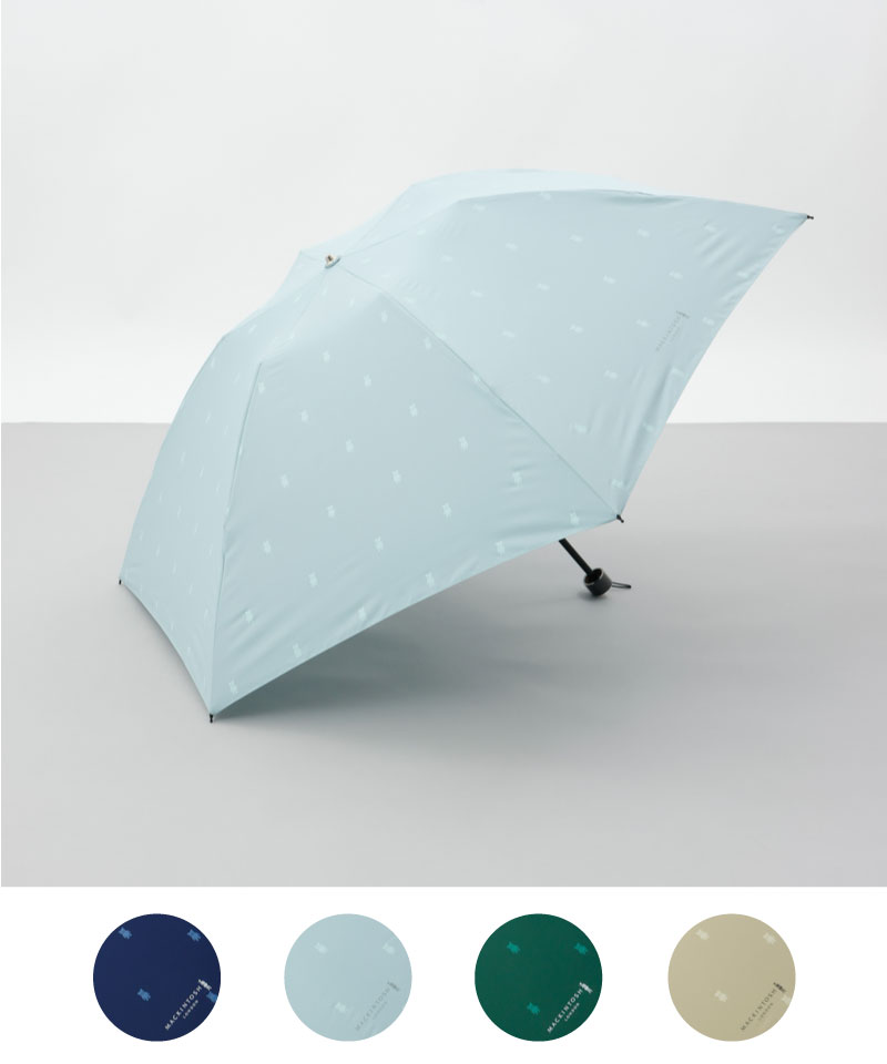 【MACKINTOSH LONDON（マッキントッシュ ロンドン）】ホーンドベアプリント雨傘（折りたたみ）