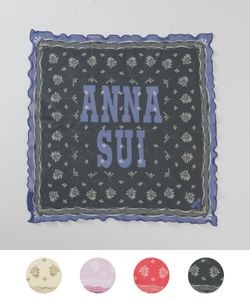 【 ANNA SUI（アナ スイ）】シルクメロープチスカーフ