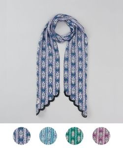 【 ANNA SUI（アナ スイ）】シルクレーヨンプチロングスカーフ