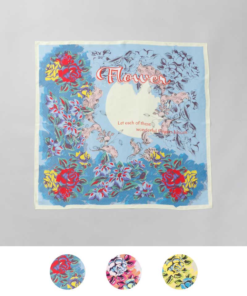 【 foulatelier（フラトリエ）】 シルクサテンレギュラースカーフ