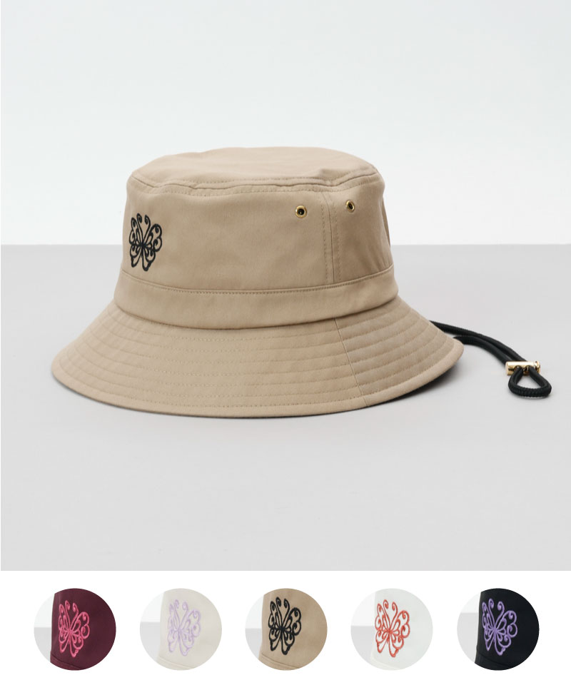 【 ANNA SUI（アナ スイ）】バタフライ刺しゅうバケットハット