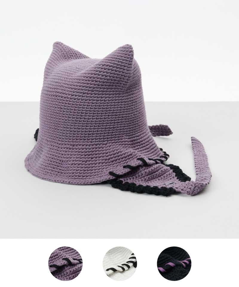 【 ANNA SUI（アナ スイ）】ネコ耳ボンネットハット