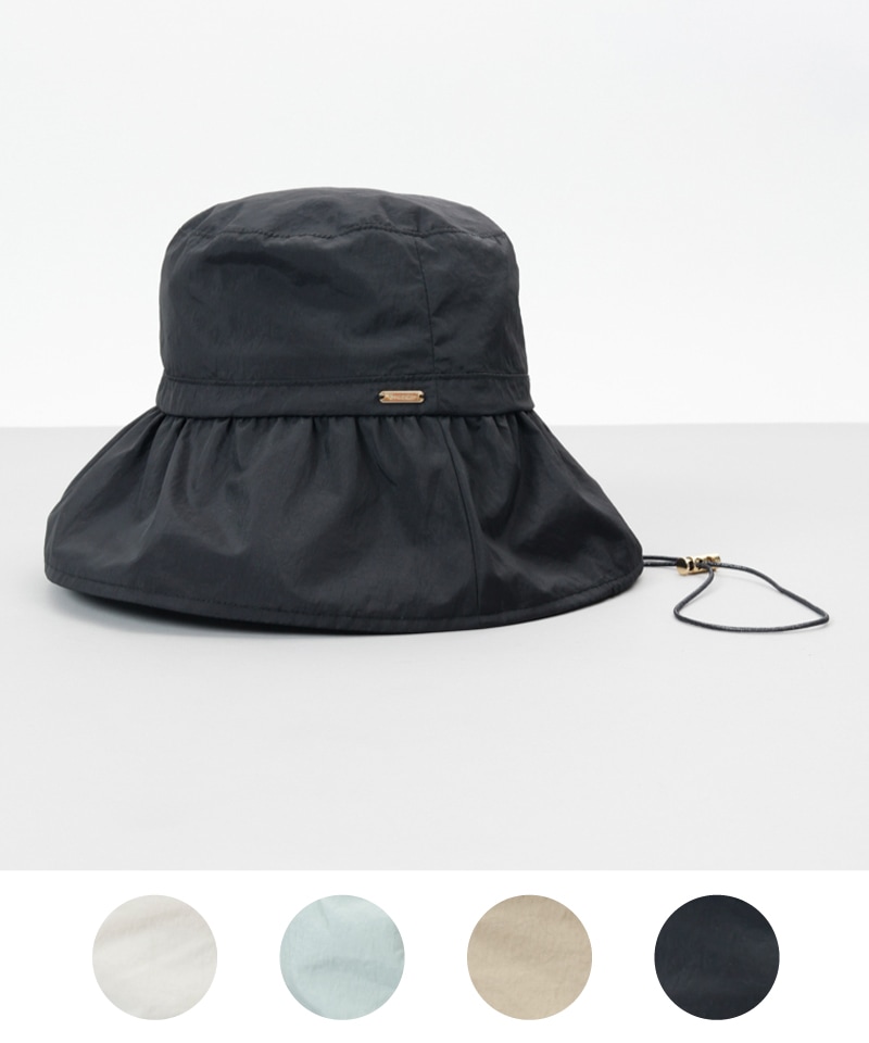 【 Beaurance （ビューランス）】サマーシールドはっ水カサブランカ風クロッシェハット