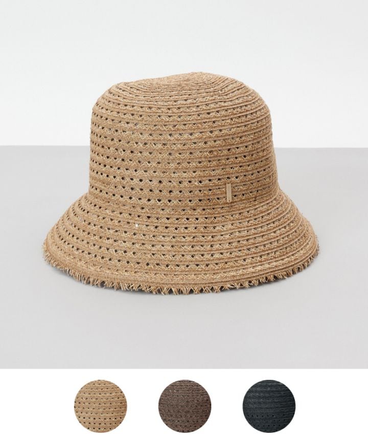 【 Beaurance （ビューランス）】透かし編みペーパーブレードクロッシェハット