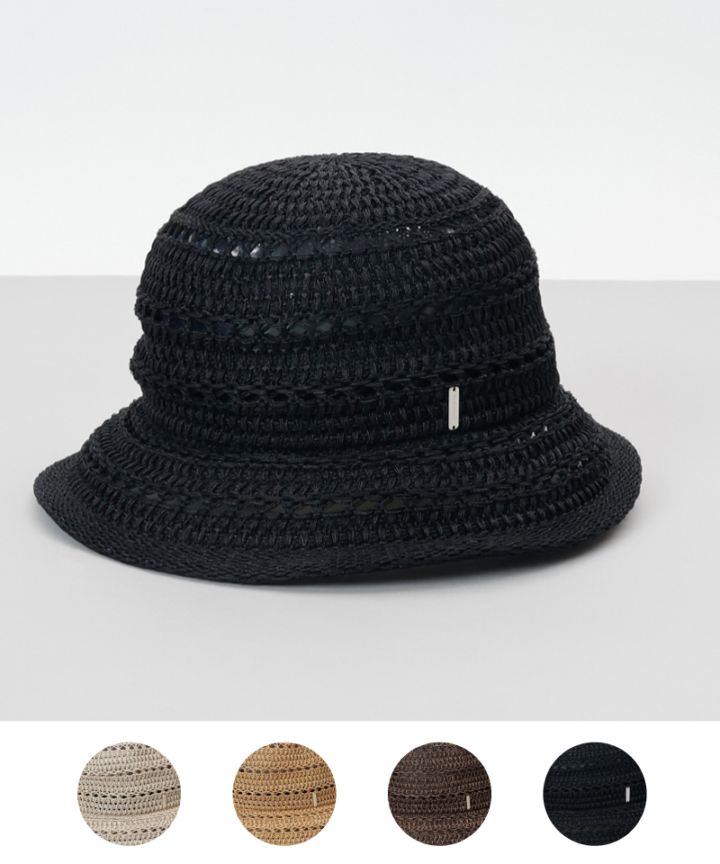 【 Beaurance （ビューランス）】柄編みサーモクロッシェハット