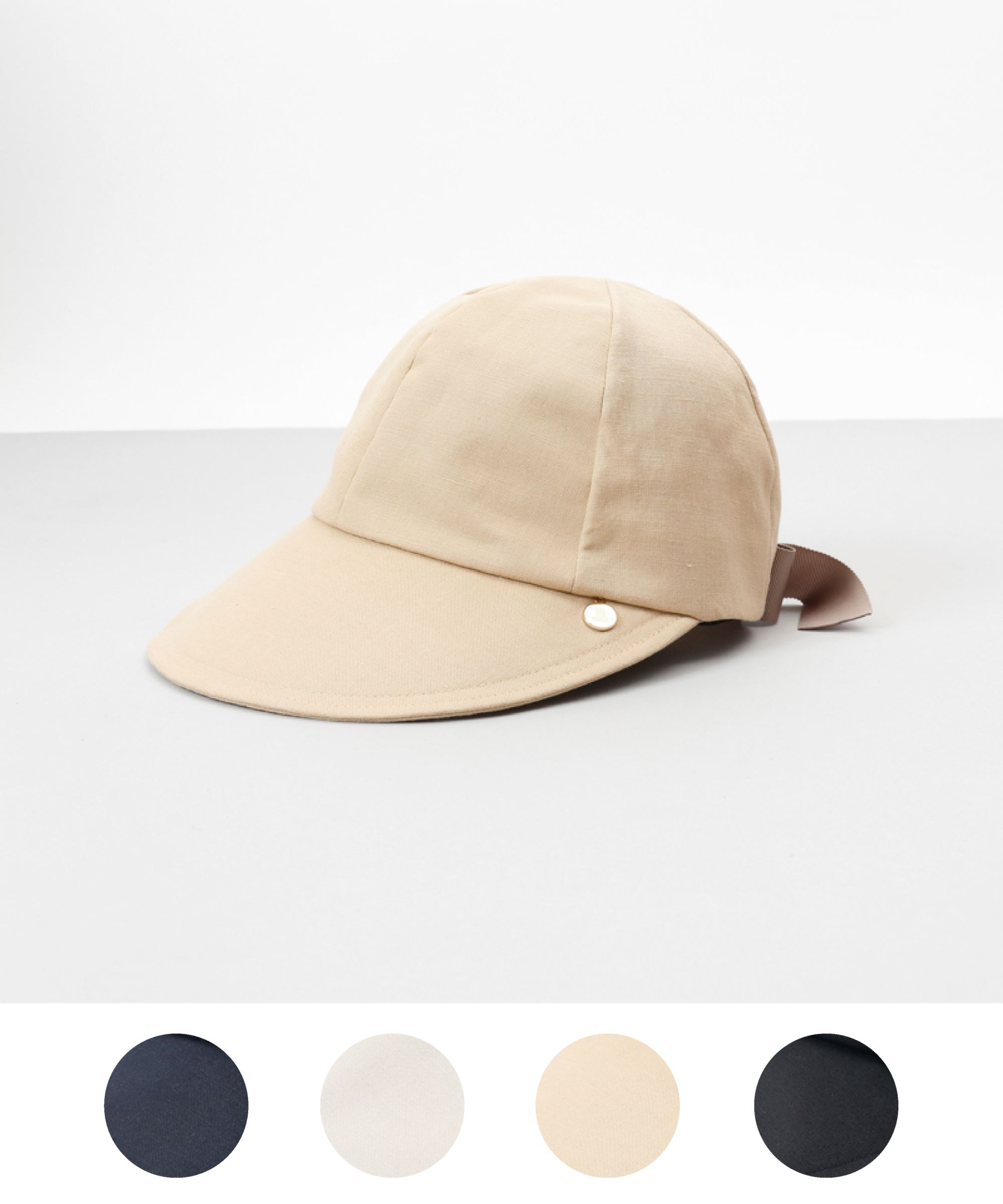 【 LANVIN en Bleu （ランバン オン ブルー）】リネンキャスケット