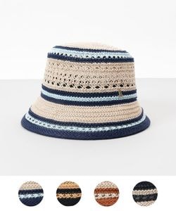 【 LANVIN en Bleu （ランバン オン ブルー）】天然風サーモバケットハット